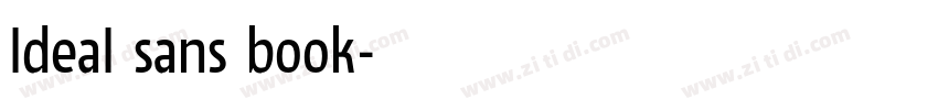 ldeal sans book字体转换